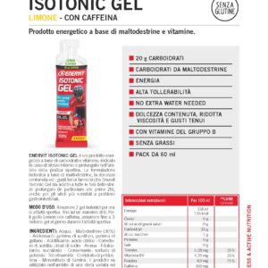 Produktbild ENERVIT ISOTONIC GEL Lemon + Caffeine, 24 x 60 ml