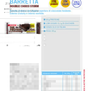 Produktbild ENERVIT PROTEIN DEAL Crunchy DOUBLE CHOCO STORM, 25 x 55 g
