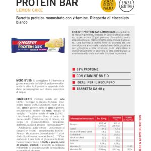 Produktbild ENERVIT PROTEIN BAR Lemon Cake 32%, 30 x 48 g