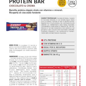 Produktbild ENERVIT PROTEIN BAR Chocolate&Cream 27%, 30 x 45 g