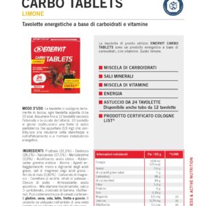 Produktbild ENERVIT Carbo Tablets Lemon, 24 x 4 g