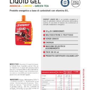 Produktbild ENERVIT LIQUID GEL Orange, 18 x 60 ml
