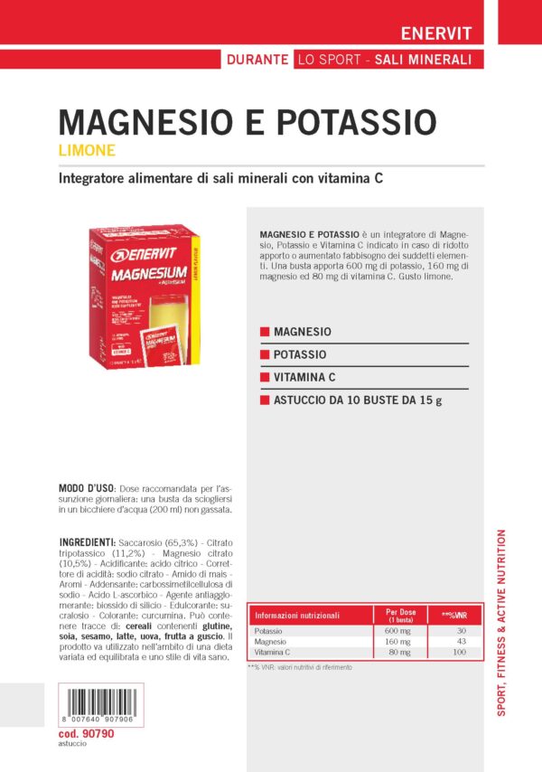 Produktbild ENERVIT MAGNESIUM Lemon, 10 x 15 g