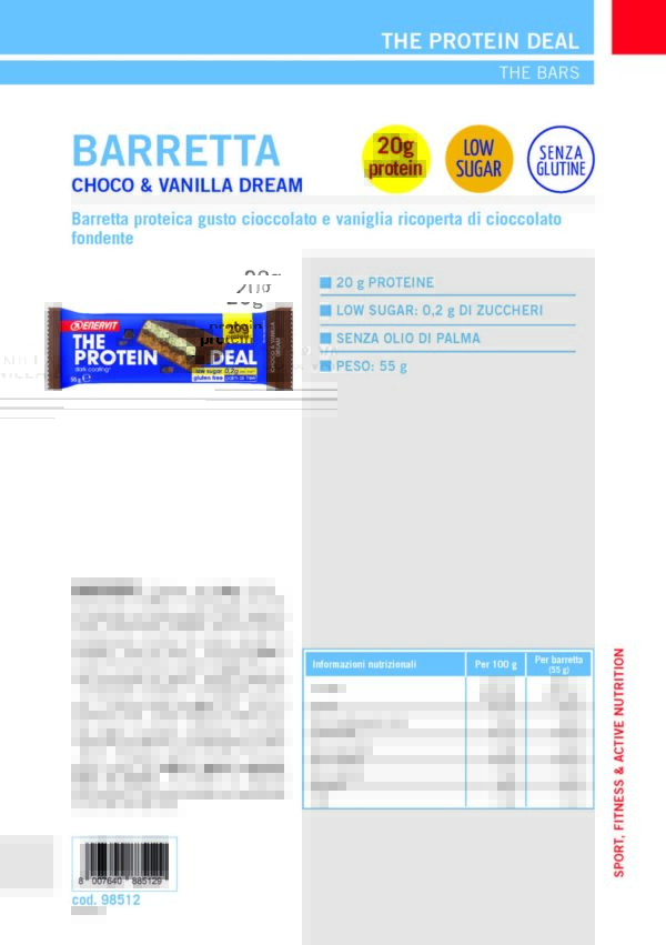 Produktbild ENERVIT PROTEIN DEAL Choco&Vanilla Dream, 25 x 55 g