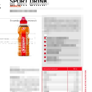 Produktbild ENERVIT Sport Drink Arancia/Orange, 12 x 500 ml