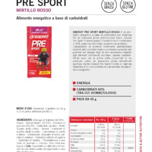 Produktbild ENERVIT PRE SPORT Cranberry, 20 x 45 g